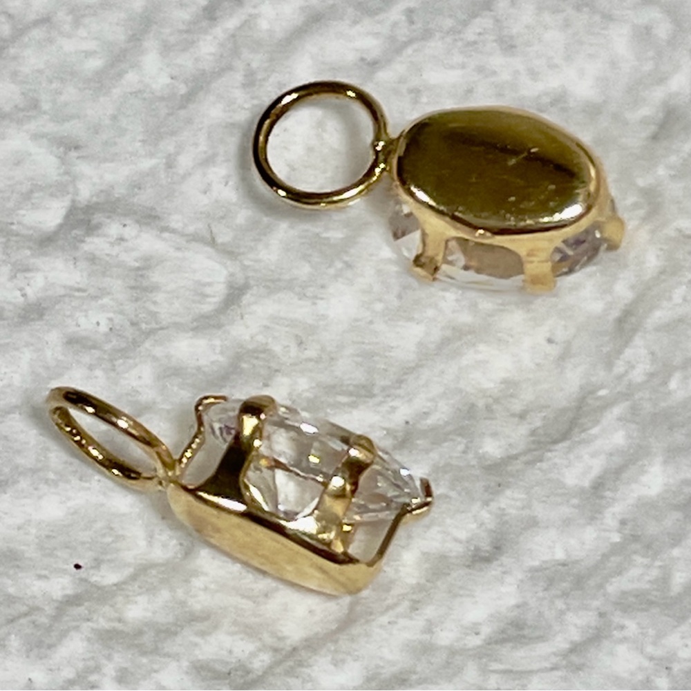 Solid 14k Gold Compose Earring Charms - Picture 12 of 12